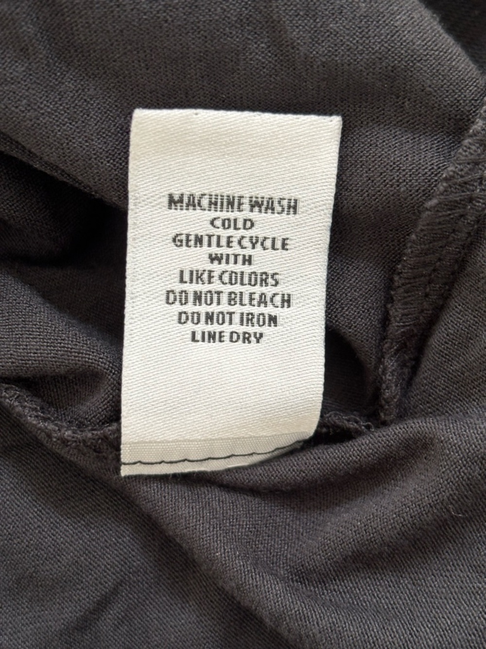 LIV By Habitat Black Crinkle Mesh Sleeveless Tank Dress NWOT Relaxed Lagenlook M - Picture 9 of 9